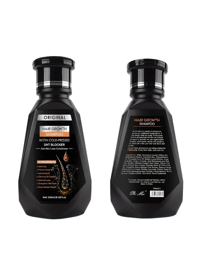 Original Anti Hair Fall Hair Growth Shampoo with Cold-Pressed Biotin and DHT Blocker, Multi-Action Scalp Treatment for Oil Balance, Frizz Control, Itch Relief, Damage Repair, and Stronger Fuller Hair - Image 5